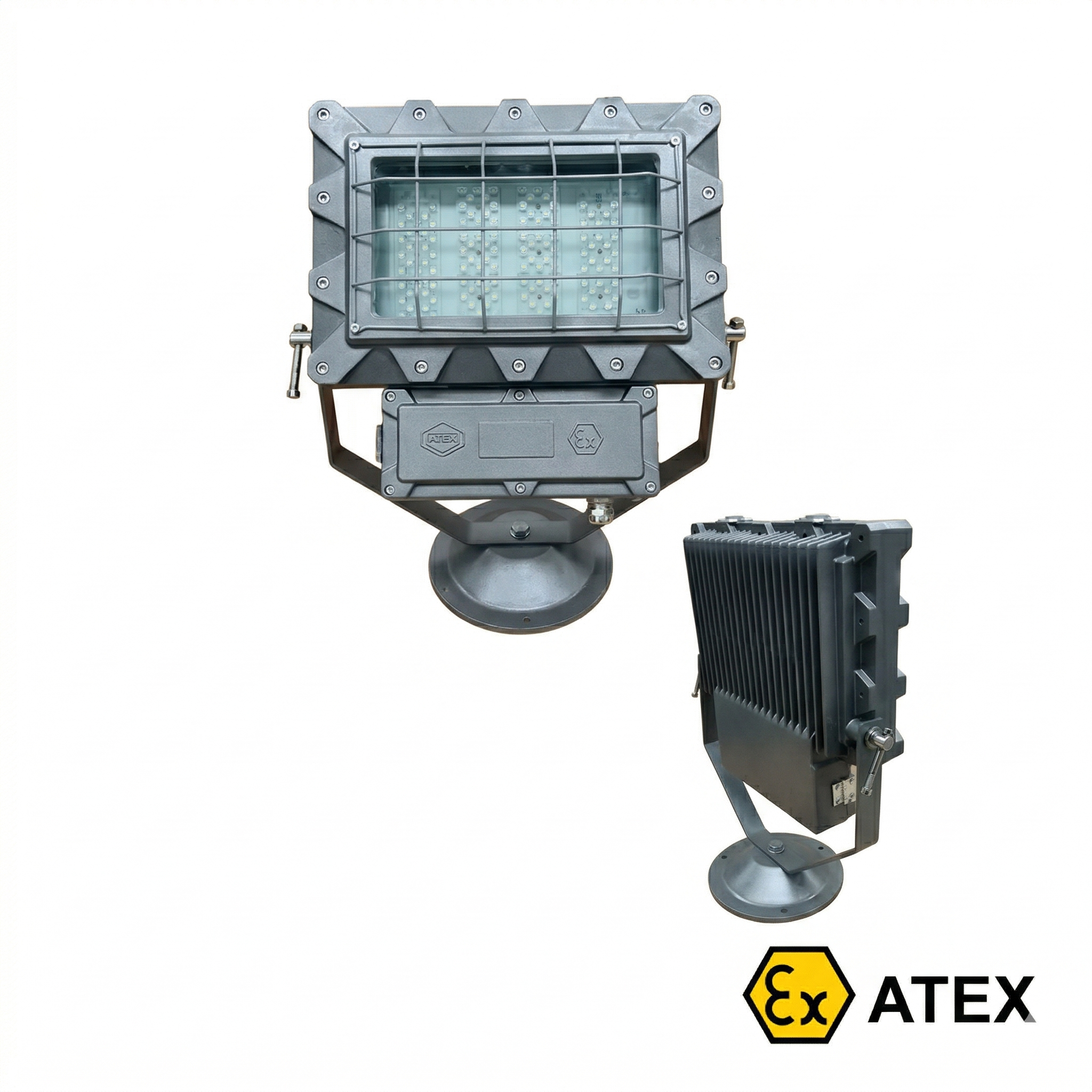 Ex-proof LED Projektör Ex d Zone 1/21 ATEX Sertifikalı Alüminyum Gövde